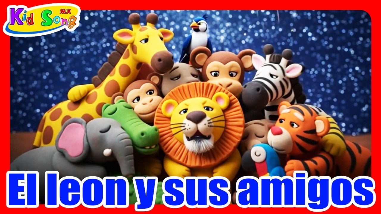 El león y sus amigos - Cuentos para niños