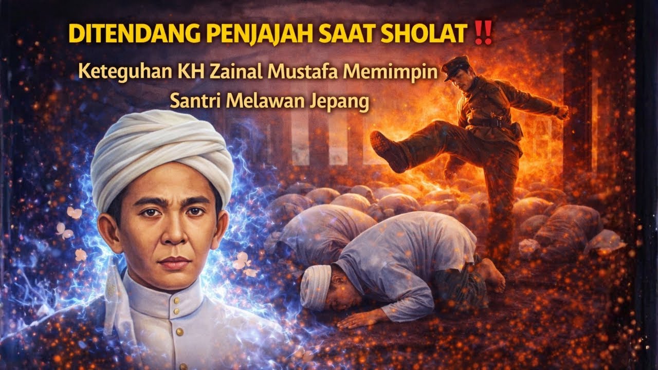 DITENDANG PENJAJAH SAAT SHOLAT ‼️ Keteguhan KH ZainalMustafa Memimpin Santri Melawan Jepang