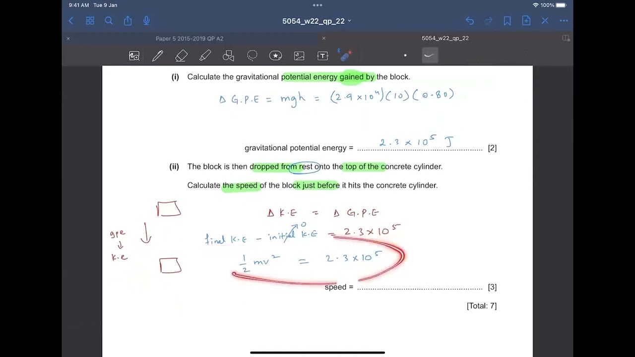 O level Physics 5054 Oct/Nov 2022 Paper 22 Past Paper Solution