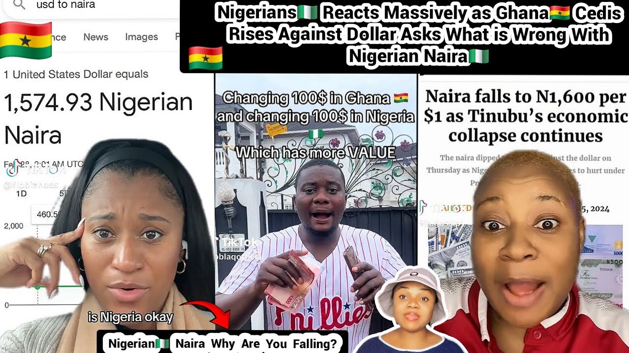 Nigerians🇳🇬 Reacts Massively To Ghana🇬🇭 Cedis Rise Against Dollar As Naira Falls Drastically