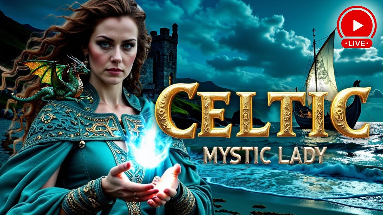 [LIVE] ✨ Celtic Mystic Lady & Magical Dragon | Relaxing Ambience | 12 Hour Ambient Journey