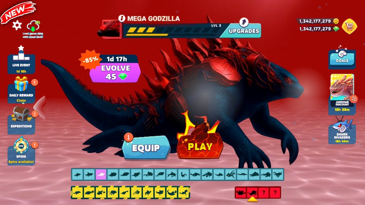 🔥 NEW FANMADE MAGMAJIRA SKIN UNLOCKED + ALL SHARKS UNLOCKED HACK | Hungry Shark Evolution Gameplay