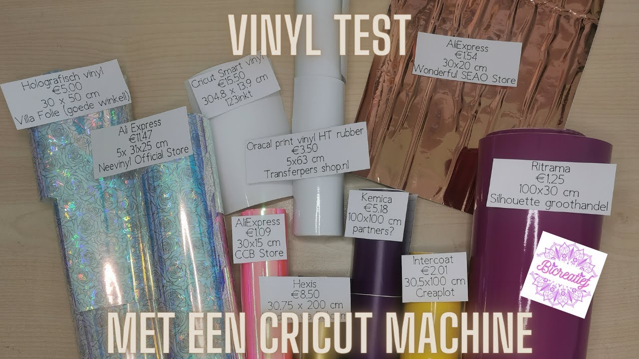 Cricut (NL) | Vinyl test, ritrama, cricut, Ali express etc.
