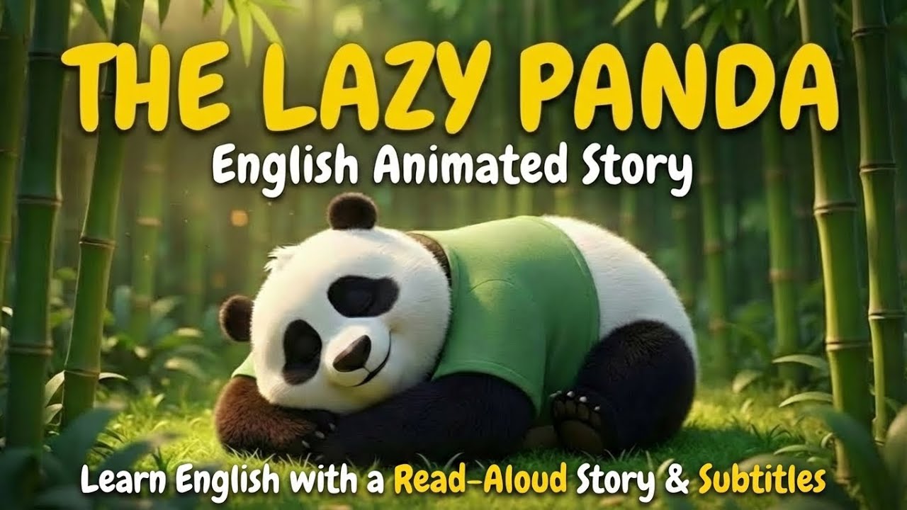 The Lazy Panda 🐼 | English Animated Story | Read-Aloud with Subtitles