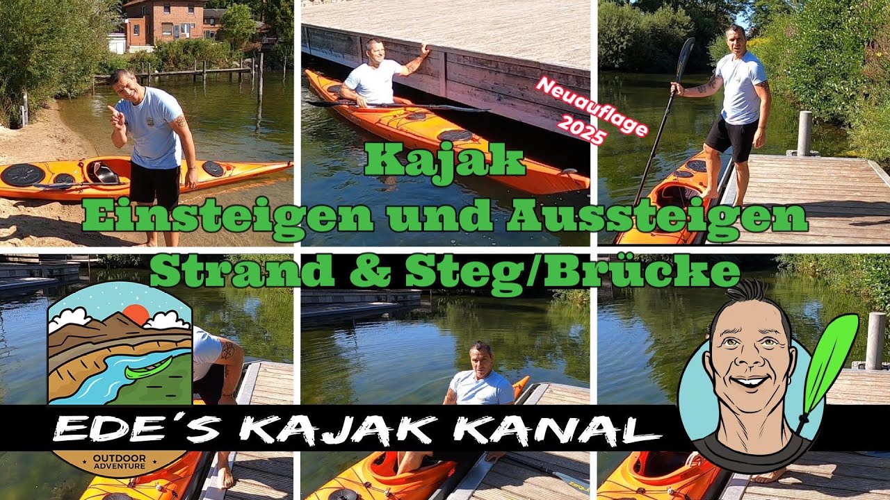 Kajak Einsteigen und Aussteigen Strand & Steg/Brücke