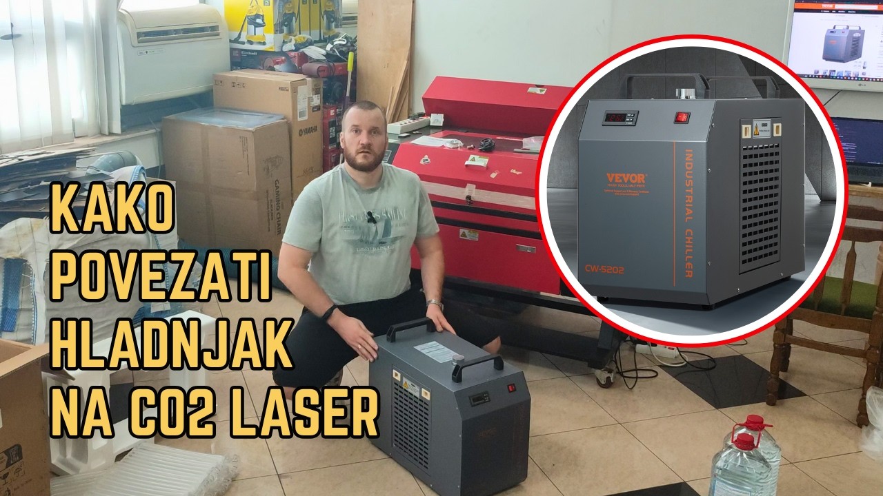 Unboxing i Instalacija CW-5202 Chillera za CO2 Laser