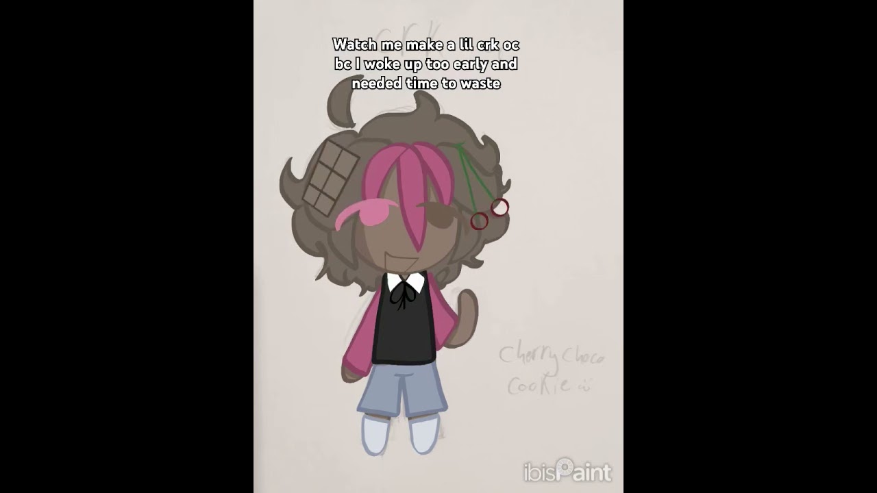 Name: Cherry choco cookie #crk #oc #art #speedpaint #fyp