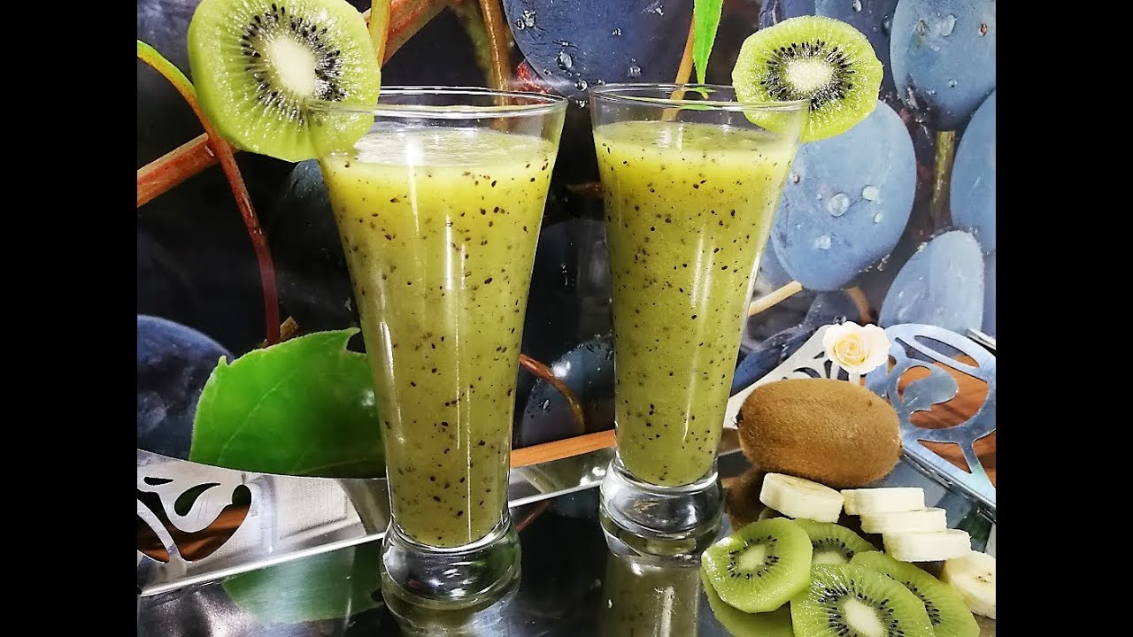ألذ و أسهل عصير كيوي و موز منعش بمذاق لا يقاوم /Jus de Kiwi et Banane