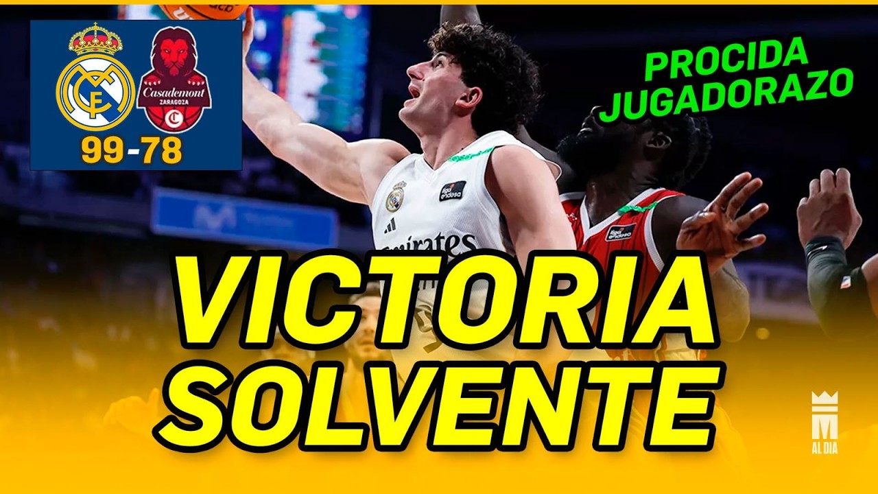 ⚪🟣🏀VICTORIA SOLVENTE con un CRACK LLAMADO GABRIELE PROCIDA | REAL MADRID 99 ZARAGOZA 78
