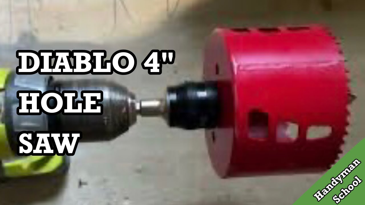 DIABLO| 4 in. Bi-Metal Hole Saw with SnapLock Plus Mandrel System - Review & Demo