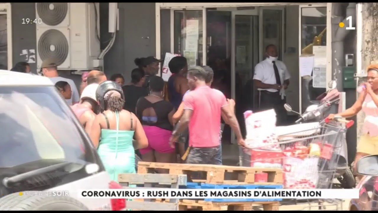 Coronavirus : rush dans les magasins d'alimentation