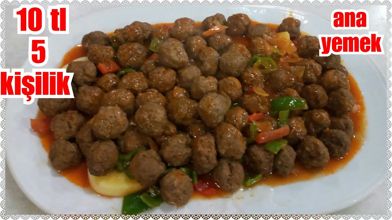 kıyman azmı Sorun YOK. çözüm burda 10 tl 5 kişilik püreli köfte tarifi