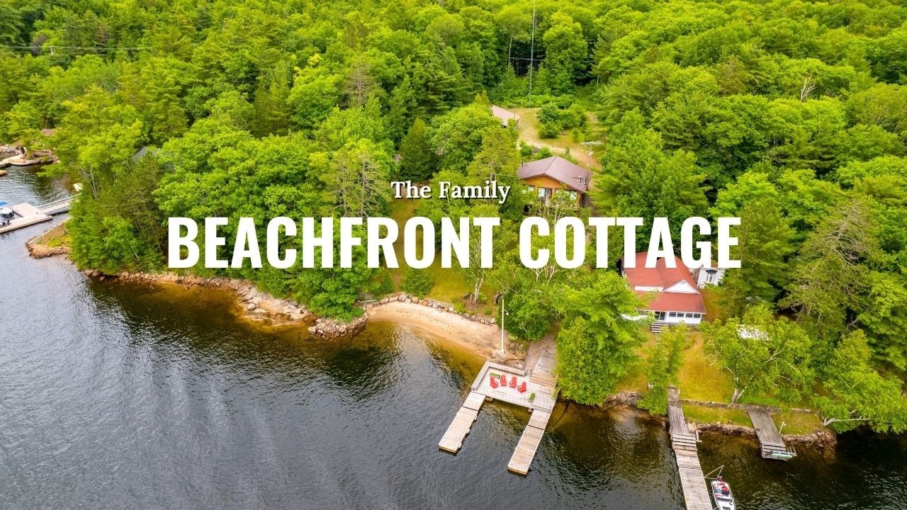 Boat Access Beachfront Paradise in Honey Harbour | 4 Season Cottage