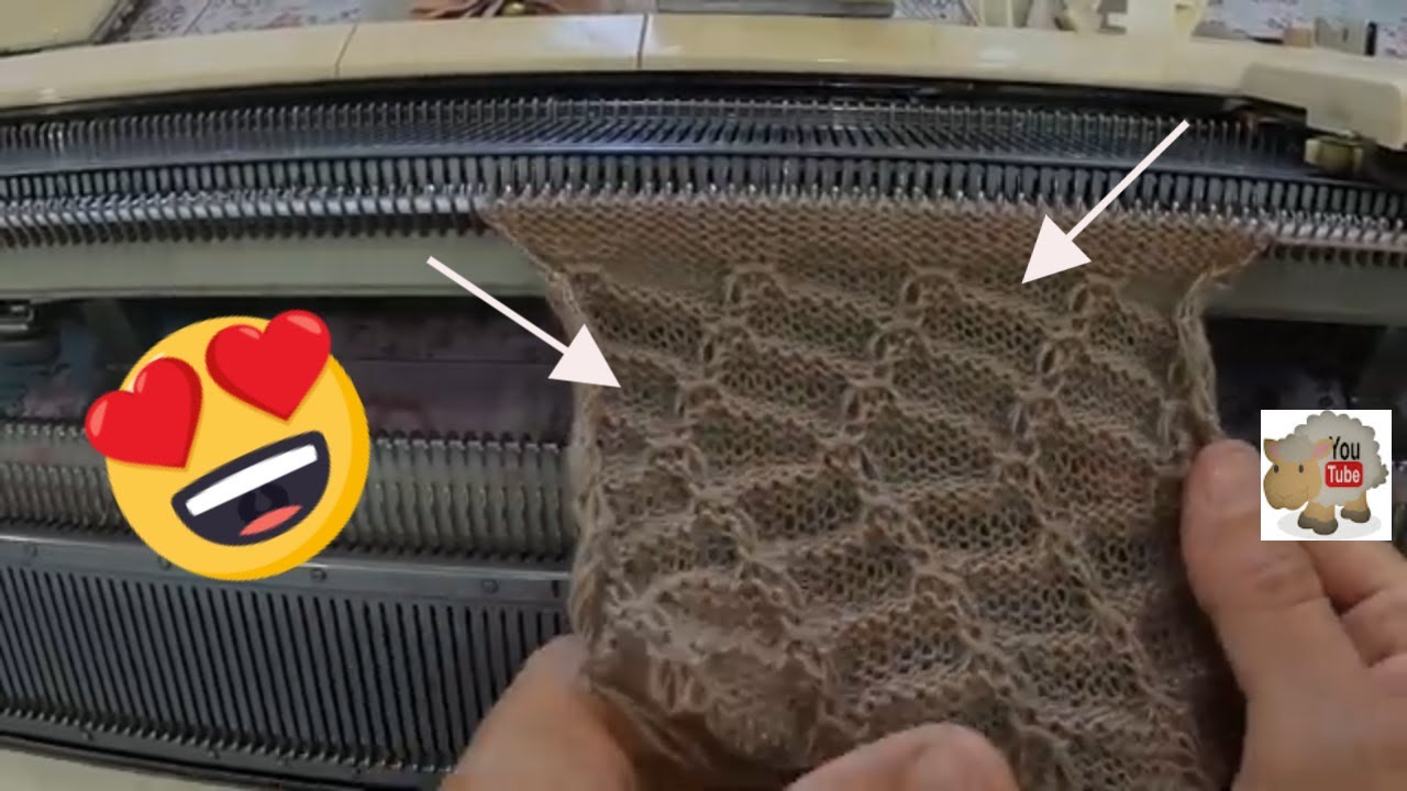 fios em espessura diferete feitos em máquina de tricô