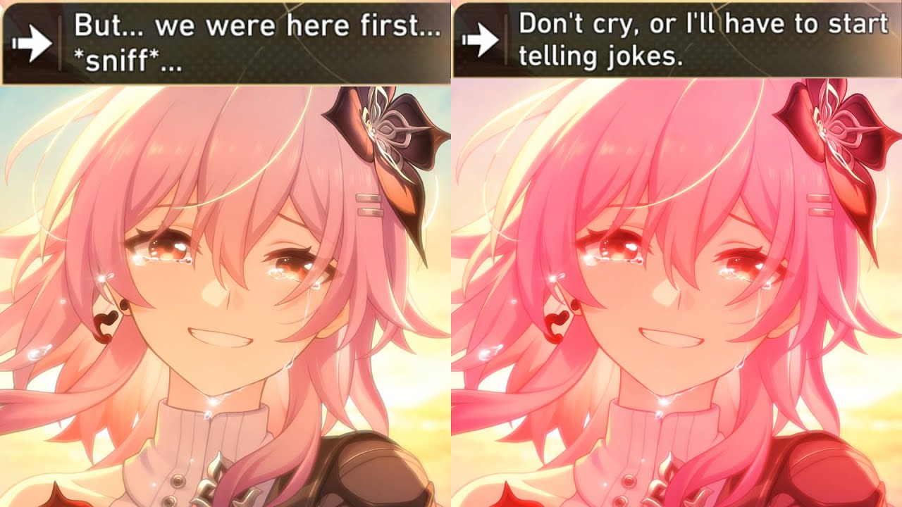 March 7th response if You teasing her while she's crying - HSR v3.6