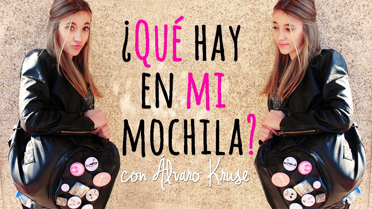 ¿QUÉ HAY EN MI MOCHILA? ¡Mis chapas! || Con Álvaro Kruse