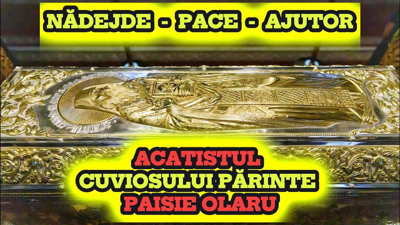 NĂDEJDE • PACE • AJUTOR | Acatistul Cuviosului Părinte Paisie Olaru – rugăciune audio complet