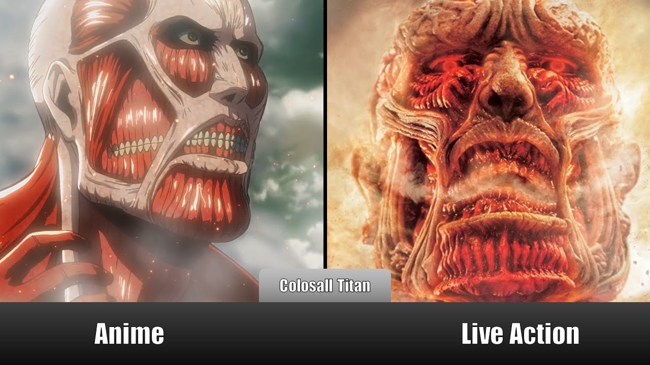 Attack on titan Live Action vs Anime Characters Comparison