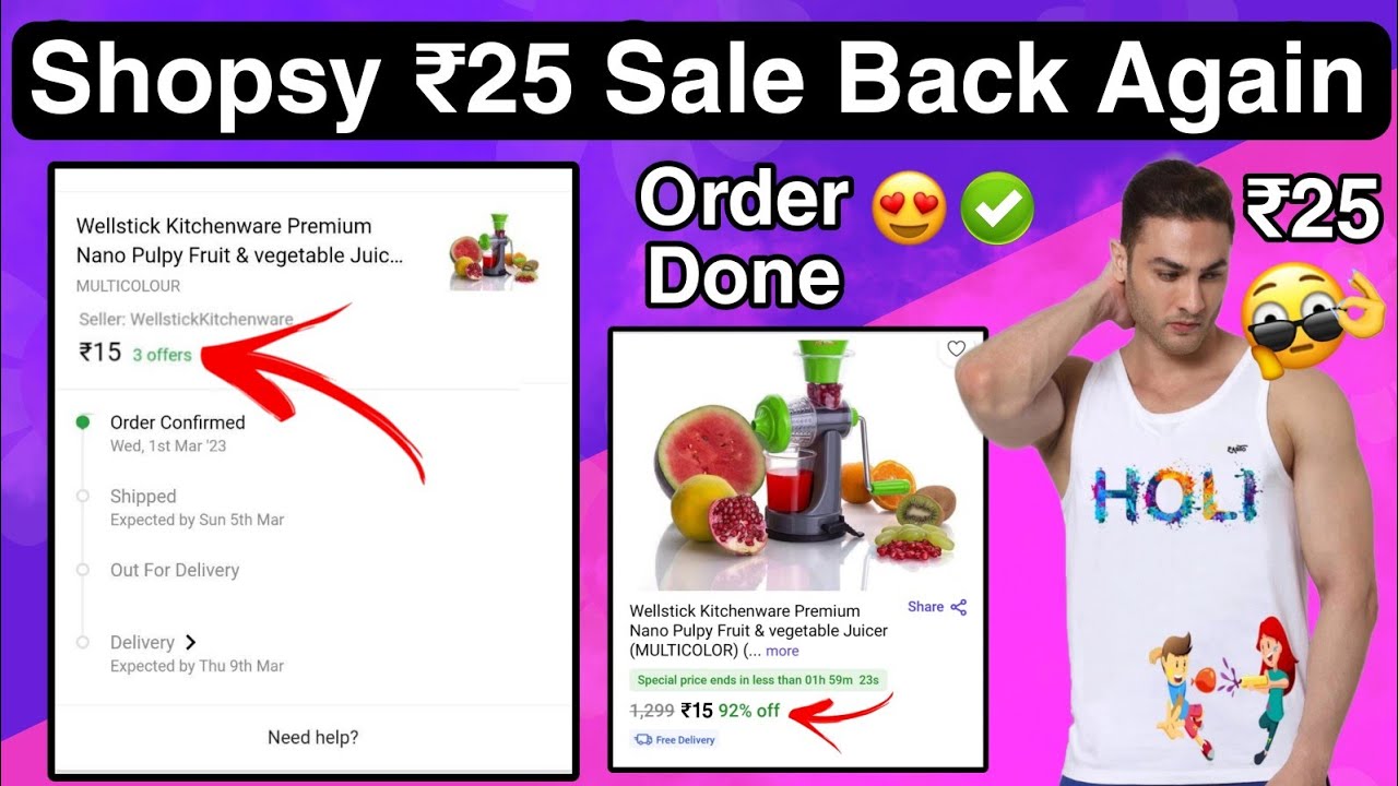 Shopsy 25 Rupees Sale Back Again | Shopsy Sabkuch Rs 25 me | Shopsy 25 Rupees Order kaise kare