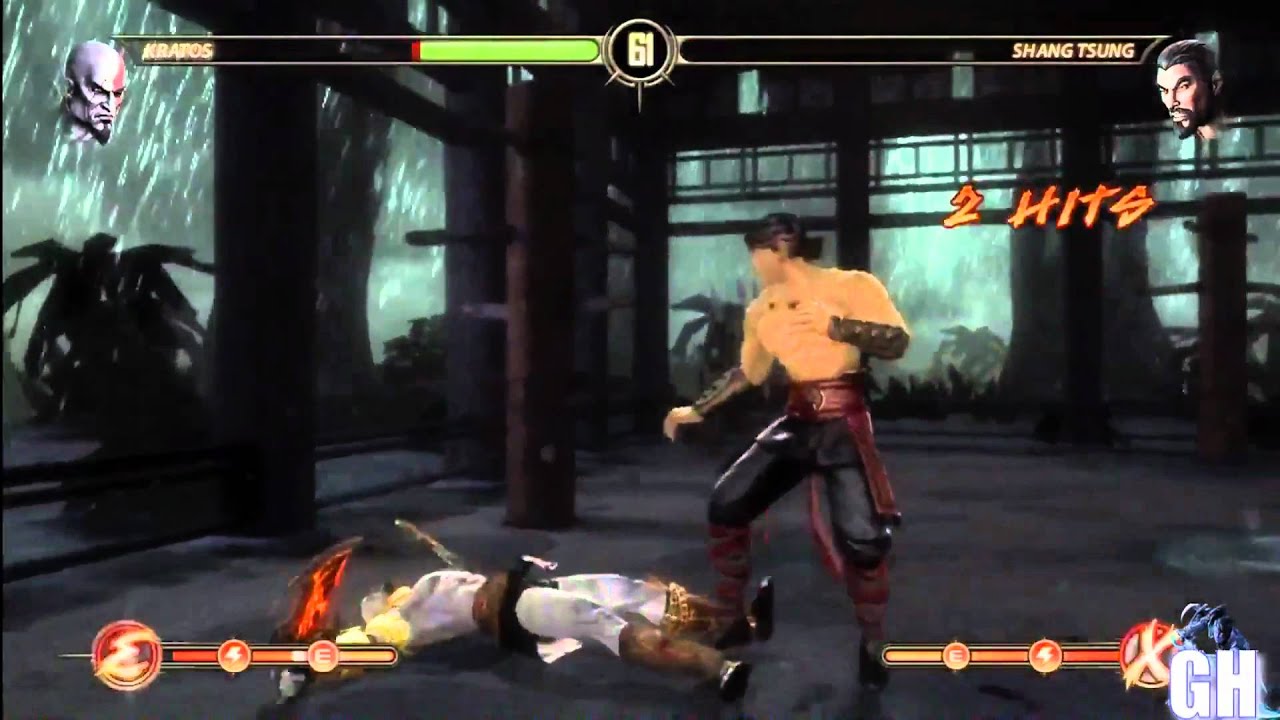 Mortal Kombat 9 Kratos Vs. Shang Tsung