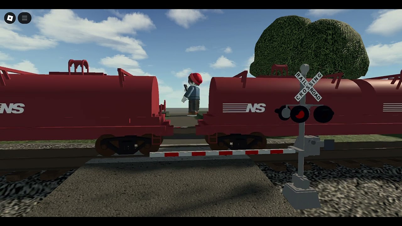 UP 6441 C44ACM leads solo NS 116 mixed freight train | Hieber Rd. Railroad Crossing, Bucyrus, OH