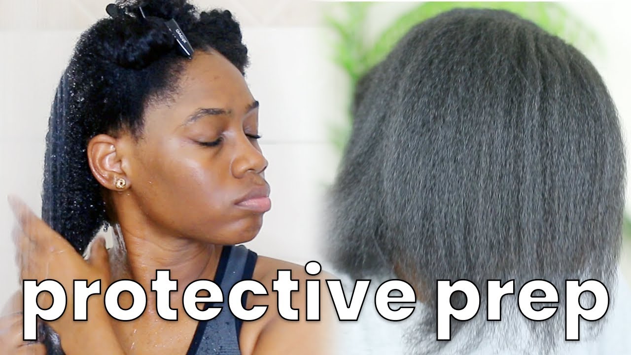 NATURAL HAIR PROTECTIVE STYLE PREP | FULL WASH DAY ROUTINE
