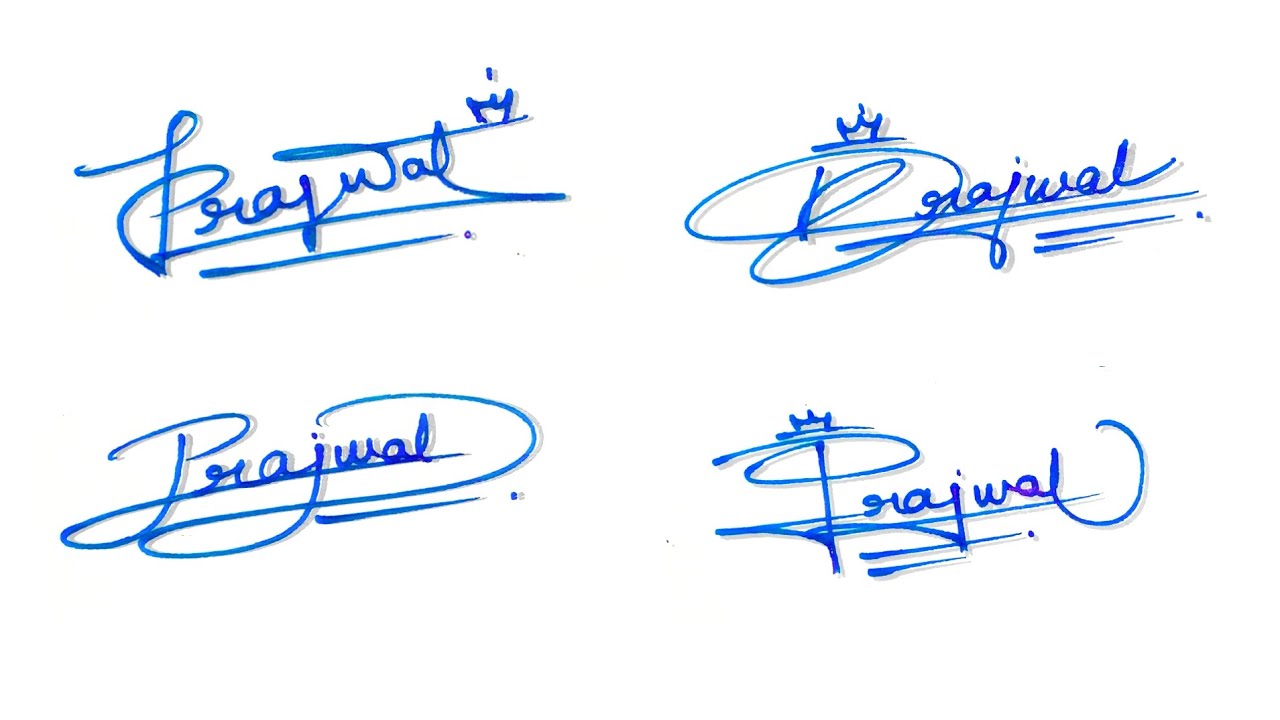 Prajwal name signature style | P letter signature style | Most stylish signature | P signature