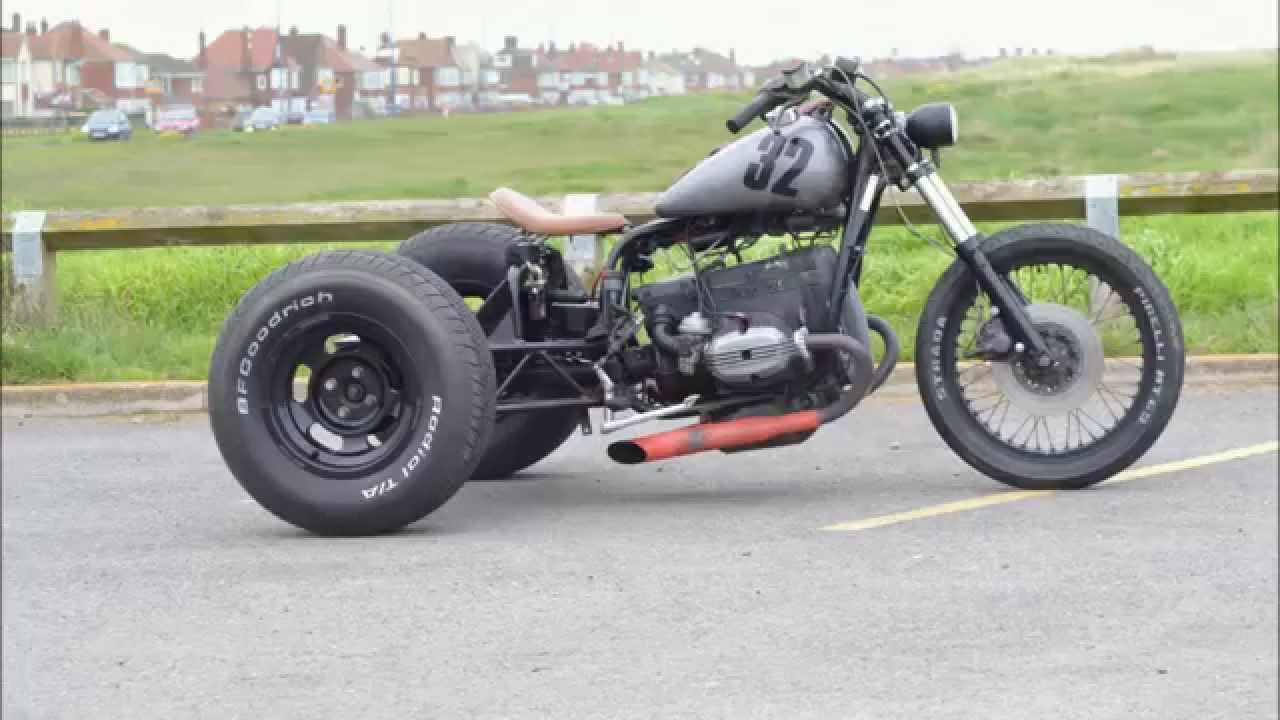 Custom build: Hot Rod / Chop Trike - Street Rod style BMW hard tail.