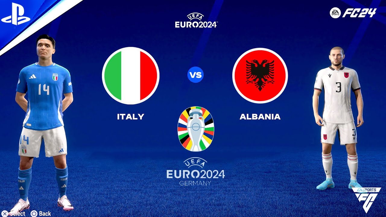 FC 24 — Италия против Албании — ЕВРО-2024, групповой этап, день 1 | Игровой процесс на PS5™ в фор...