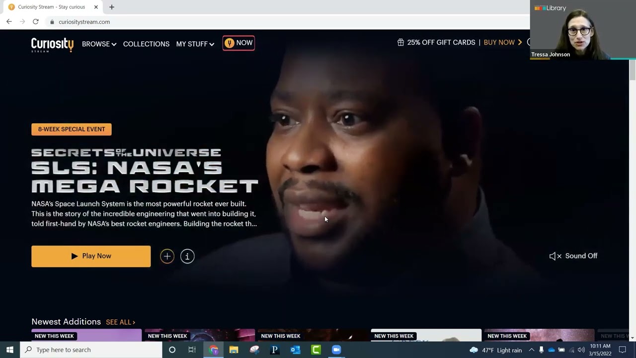 CuriosityStream &mdash; видеосервис, бесплатный для пользователей с читательским билетом.
