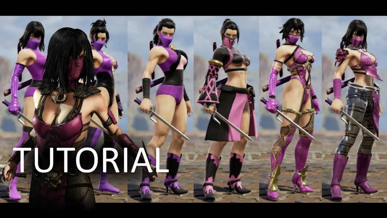 Soul Calibur 6 - Mileena (Mortal Kombat) Costumes CAS Tutorial