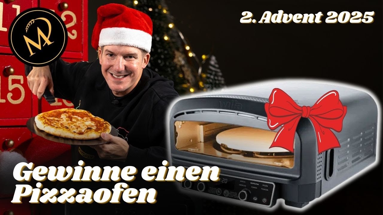 2. Advents Gewinnspiel 🎁 Gewinne einen WILFA Electric Pizza Ofen Crust! - Adventskalender 2025
