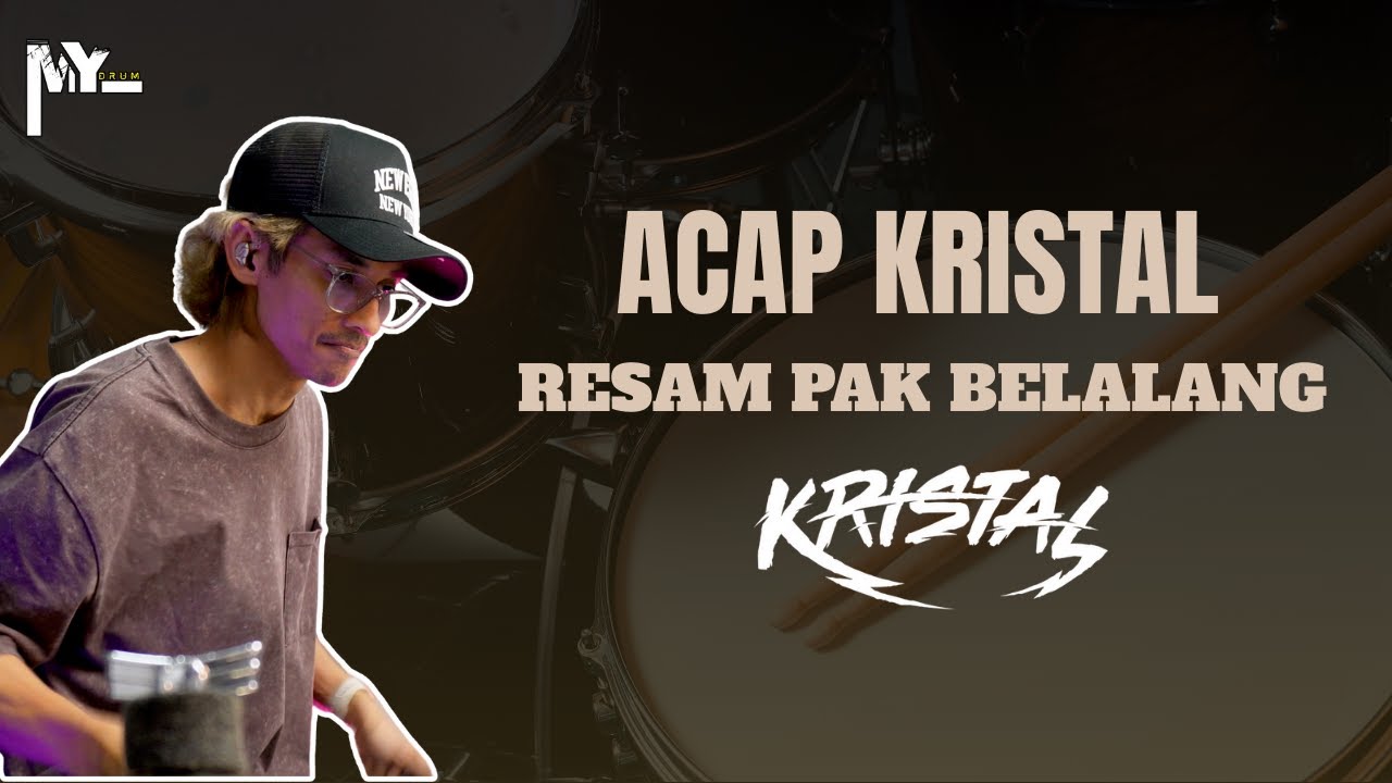 Resam Pak Belalang - Kristal (drum play through by Acap Kristal)