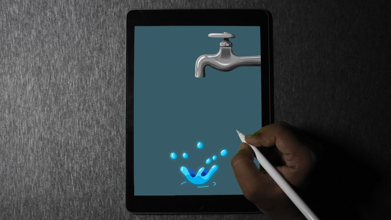 WATER DRIPPING 💧 animation in procreate 5
