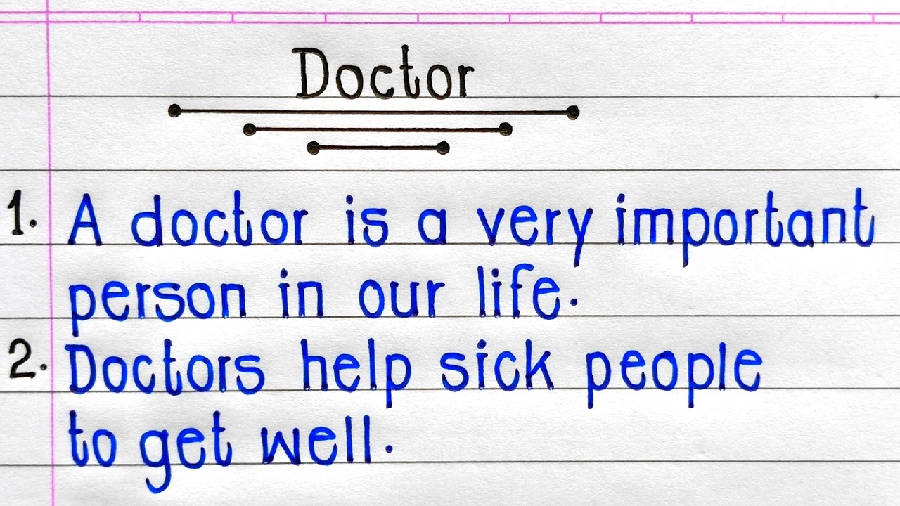 10 Lines on Doctor in English | Essay on Doctor in English | Doctor Essay for Students |