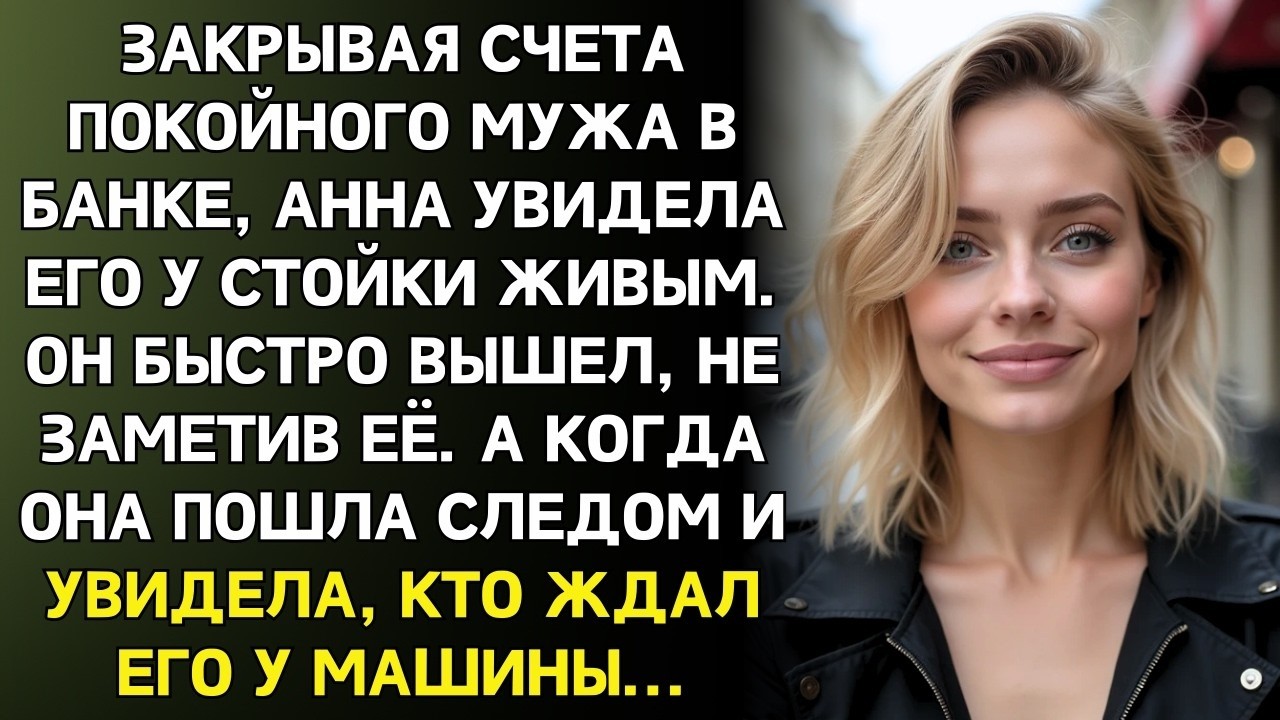 После похорон мужа я пришла закрыть его счета в банке… и увидела его живым