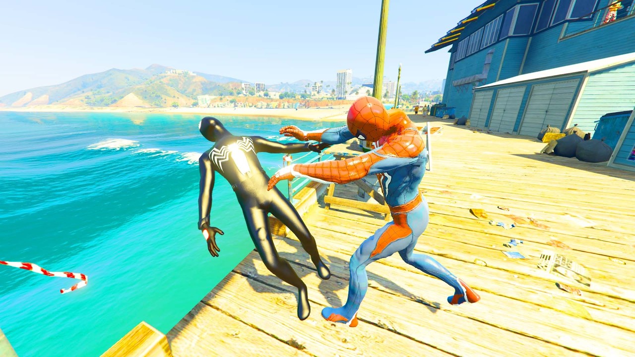 GTA V - Ragdolls And Fails V.150 (Spider-man Vs Symbiote Spider-Man / Epic Ragdolls)