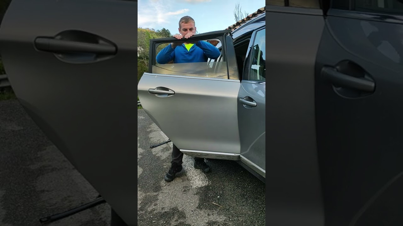 changement coulisses de vitres arrières Peugeot 2008 phase 1