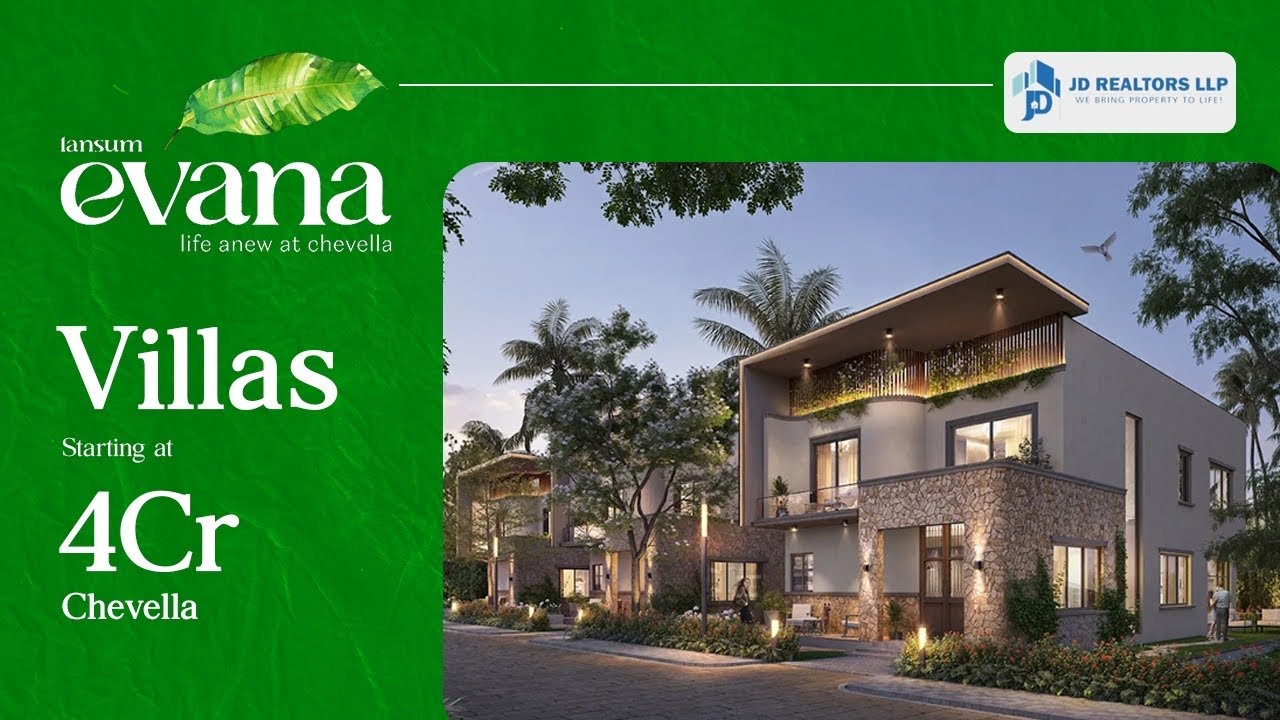 ☎️ 9491807979 | Lansum Evana Villas For Sale in Chevella Hyderabad | Soulful Living at Chevella