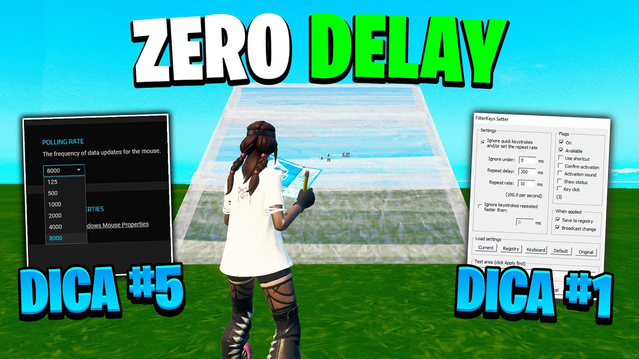 COMO TER 0 DELAY NO CAPÍTULO 5 DO FORTNITE! (ATÉ PRO PLAYER USA)