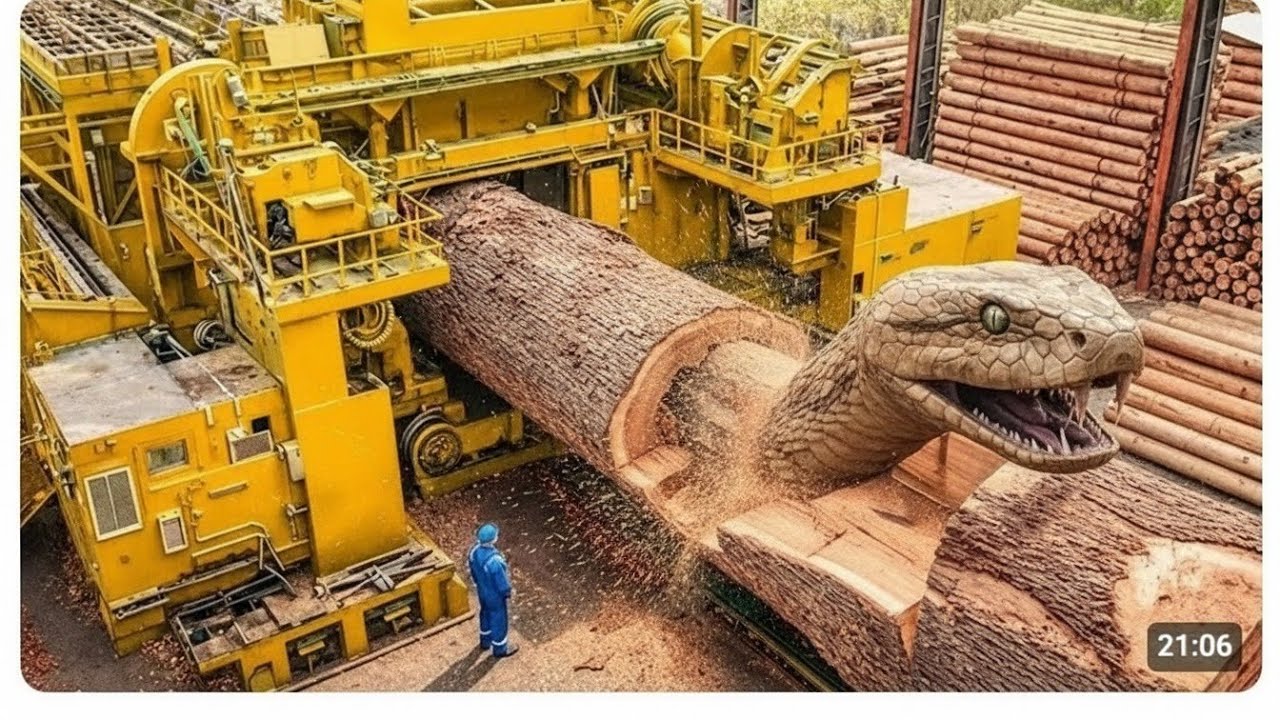 Inside a Massive Wood Factory: How One Giant Log Becomes Hundreds of Tables (Full Process)