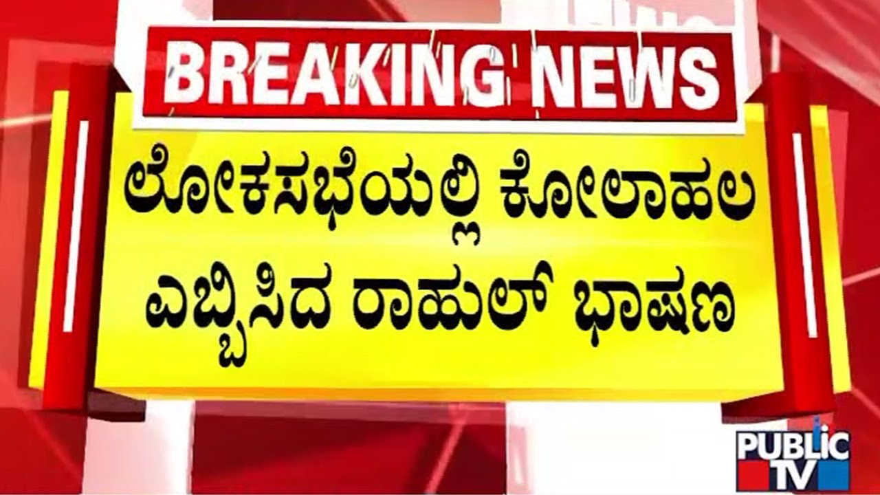 ಲೋಕ ಸಭೆಯಲ್ಲಿ ಕೋಲಾಹಲ ಎಬ್ಬಿಸಿದ ರಾಹುಲ್‌ ಭಾಷಣ | Rahul Gandhi | Public TV
