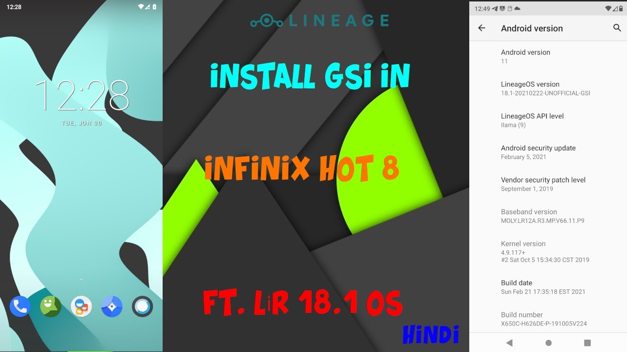 How to flash GSI in Infinix Hot 8 (ft. Lineage OS 18.1 GSI)
