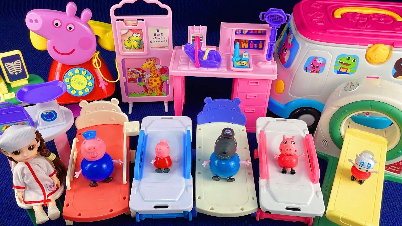 10 Minutes Satisfying with Unboxing Peppa Pig Ambulance Play Set Review Toys | ASMR 