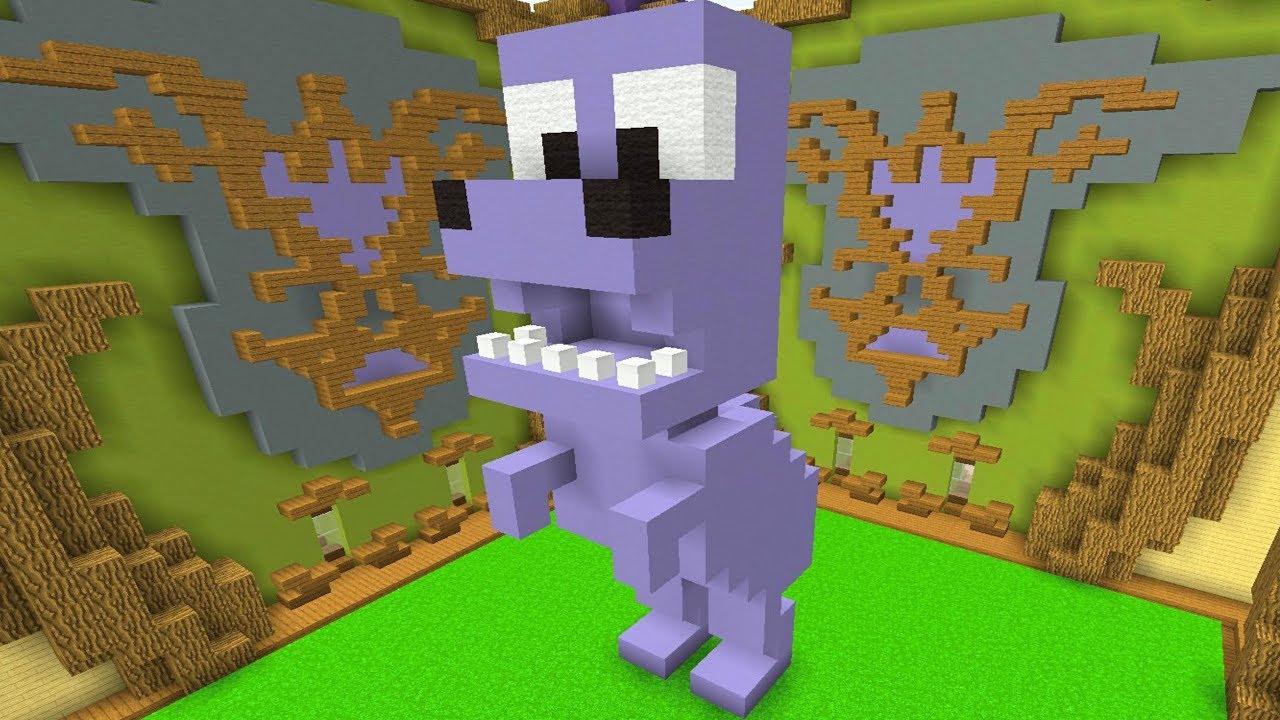Minecraft Build Battle - DINOSSAURO E PARQUE