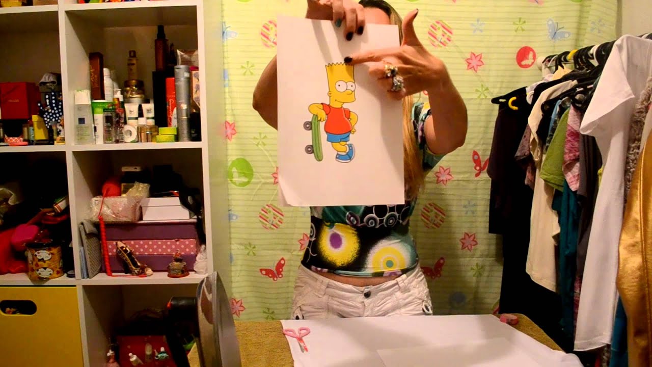 Customizando camisetas - papel transfer