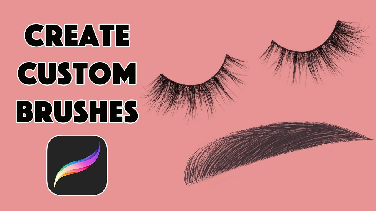 Create Custom Eyelash/Eyebrow Brushes in Procreate | Tutorial