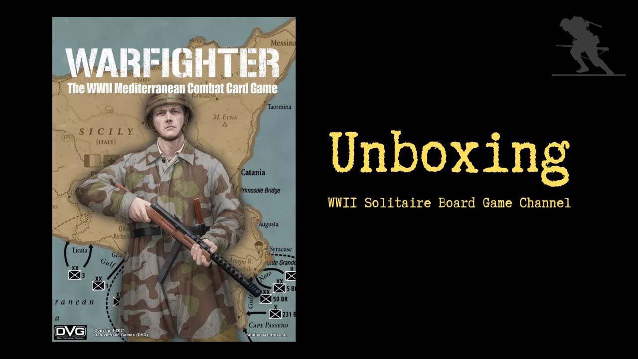 Warfighter: The WWII Mediterranean Combat Card Game - Unboxing