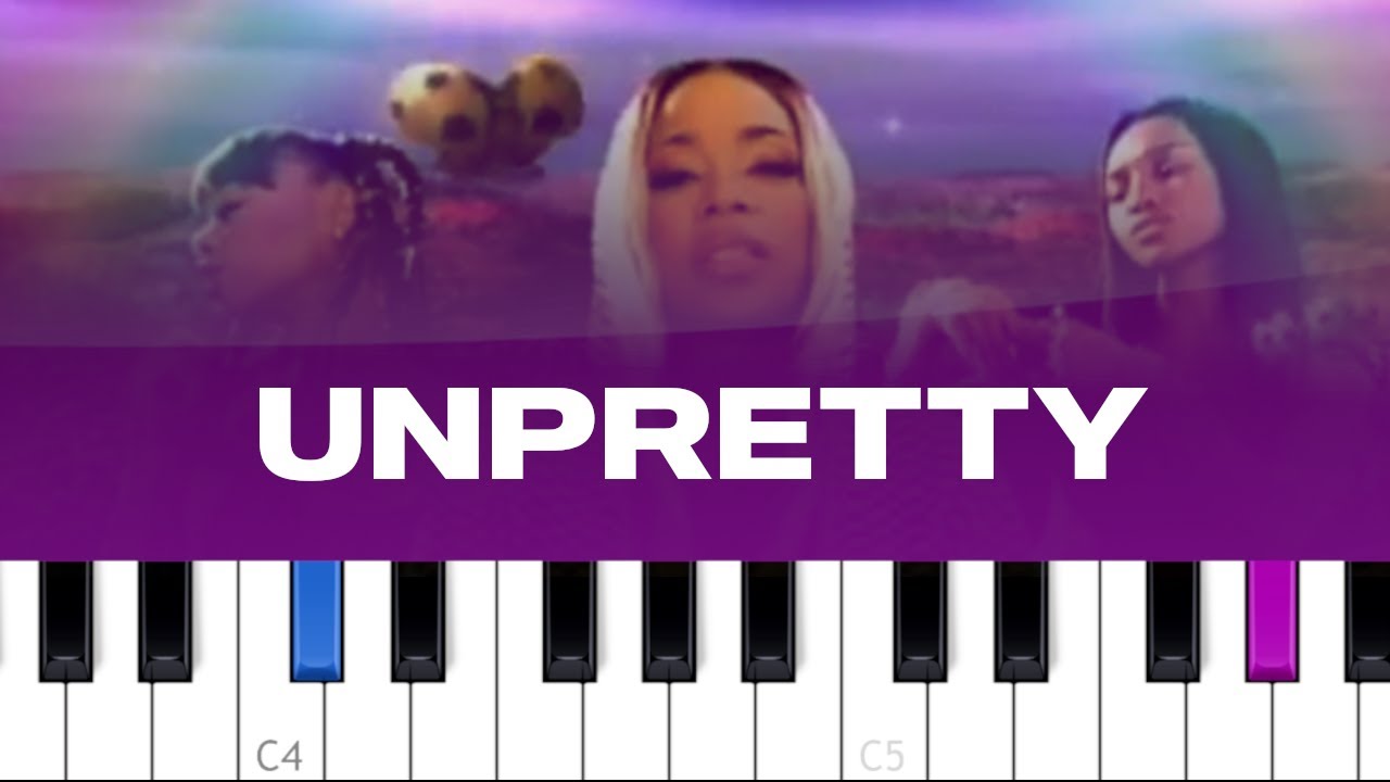 TLC - Unpretty (piano tutorial)