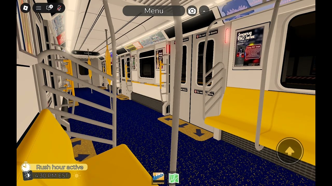 Car numbers #6384 & #5383 on the 2 & Shuttle EXP from Beverly Road to Court Square.